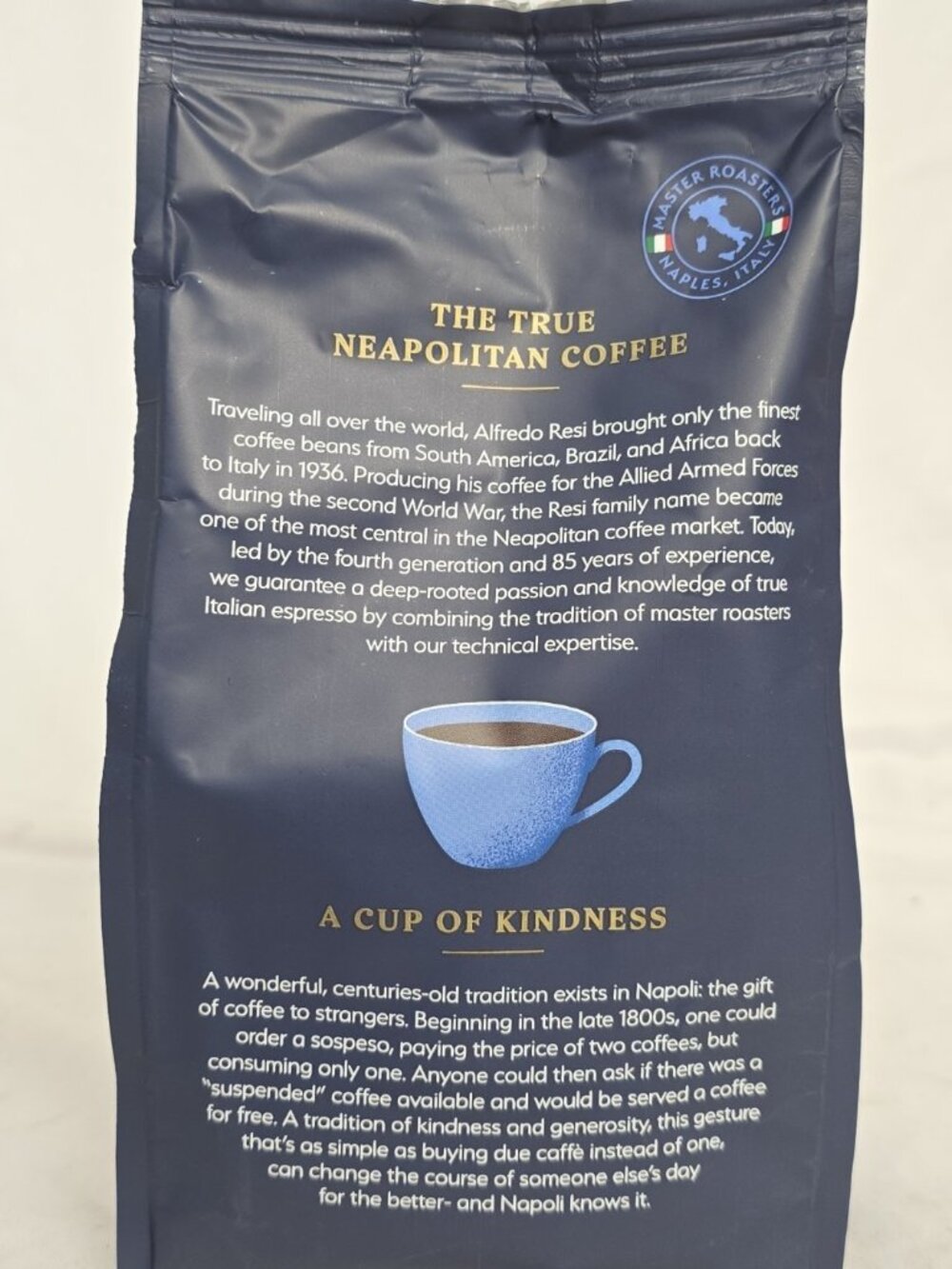 5-PK Blu Savoy Light Roast Italian Naples Ground Coffee Arabica Bean 12 Oz Bags - Picture 4 of 5